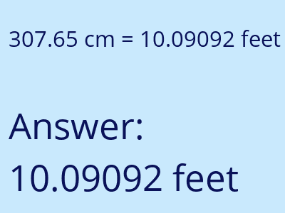 307.65 cm in feet image