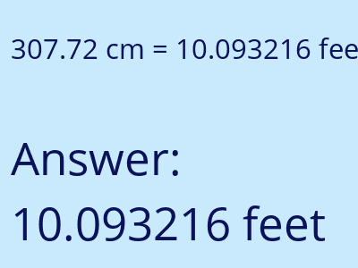 307.72 cm in feet image