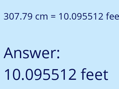 307.79 cm in feet image
