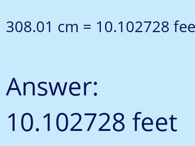 308.01 cm in feet image
