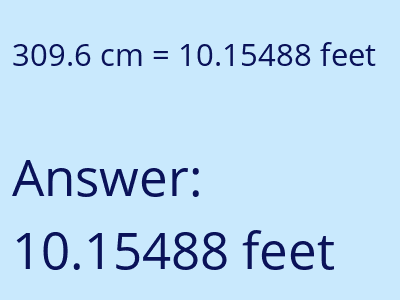 309.6 cm in feet image