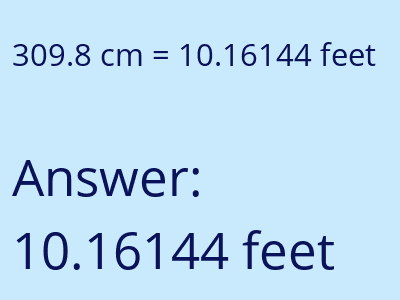 309.8 cm in feet image
