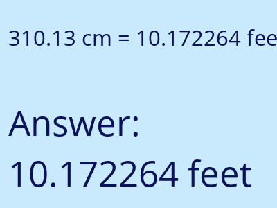 310.13 cm in feet image