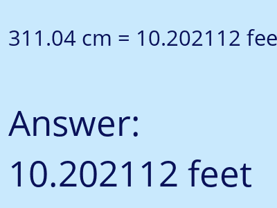 311.04 cm in feet image