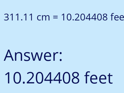 311.11 cm in feet image