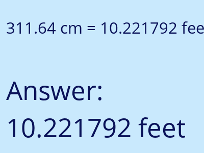 311.64 cm in feet image