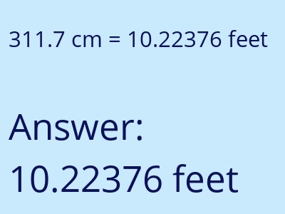 311.7 cm in feet image