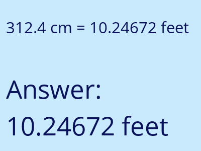 312.4 cm in feet image