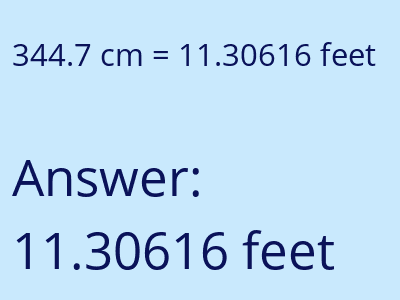344.7 cm in feet image