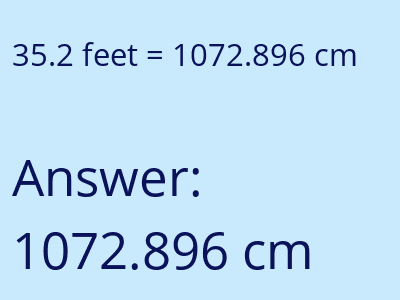 35.2 feet in cm image