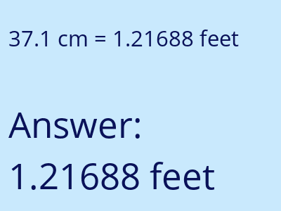 37.1 cm in feet image