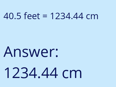 40.5 feet in cm image