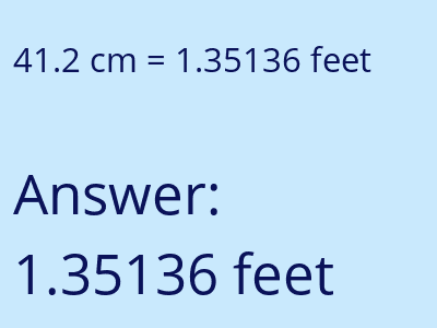 41.2 cm in feet image