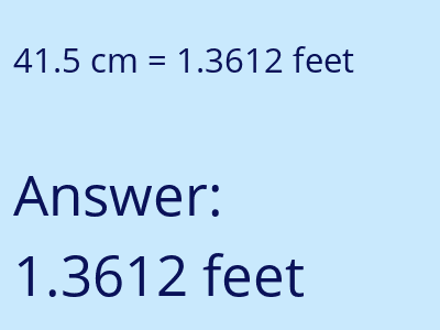 41.5 cm in feet image