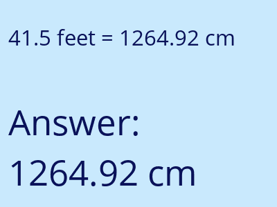 41.5 feet in cm image