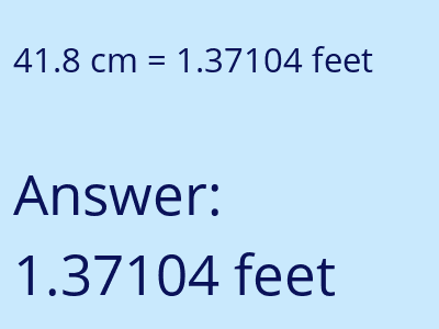 41.8 cm in feet image