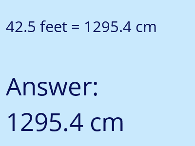42.5 feet in cm image