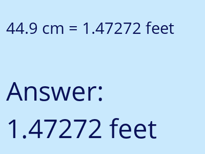 44.9 cm in feet image