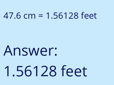 47.6 cm in feet image