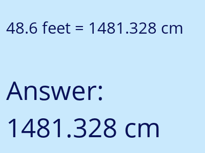 48.6 feet in cm image