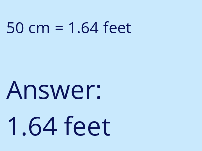50 cm in feet image