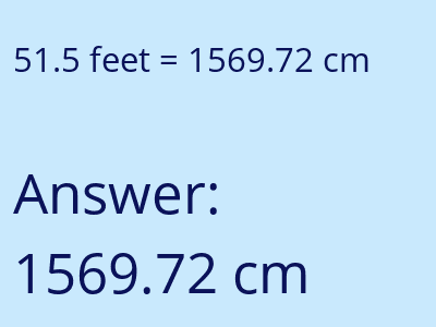 51.5 feet in cm image