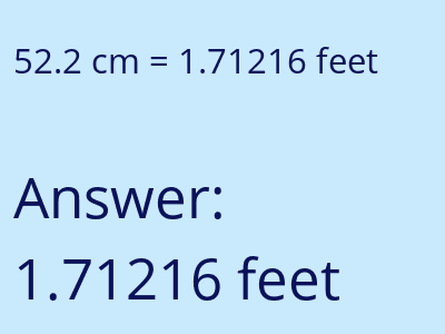 52.2 cm in feet image