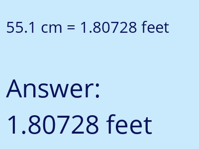 55.1 cm in feet image