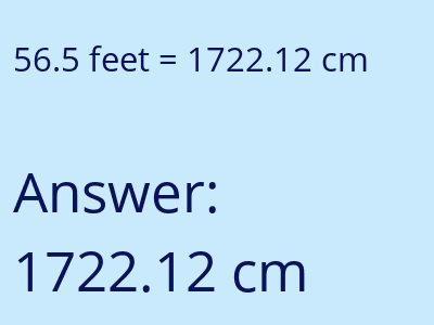 56.5 feet in cm image