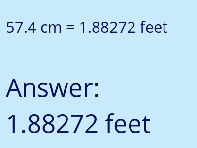 57.4 cm in feet image