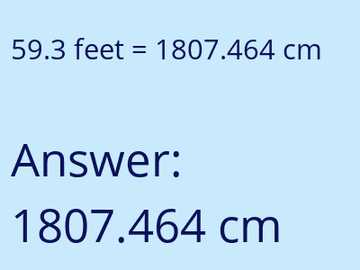 59.3 feet in cm image