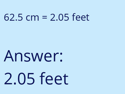 62.5 cm in feet image