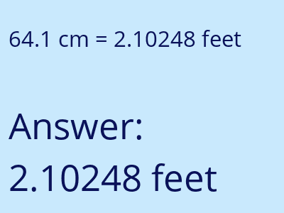 64.1 cm in feet image