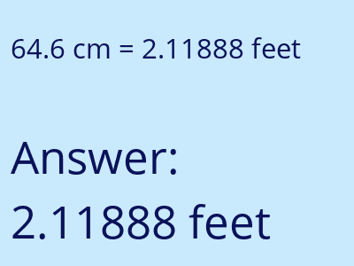 64.6 cm in feet image