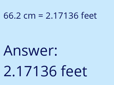 66.2 cm in feet image