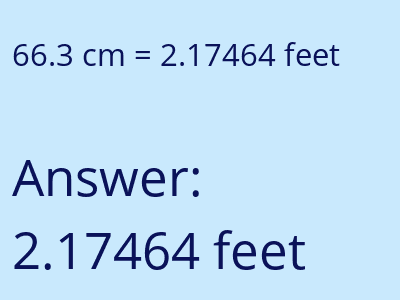 66.3 cm in feet image