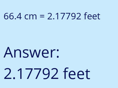 66.4 cm in feet image