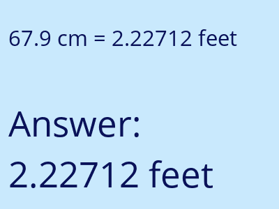 67.9 cm in feet image