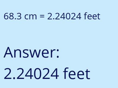 68.3 cm in feet image