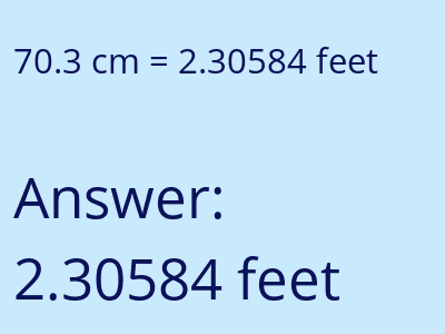 70.3 cm in feet image