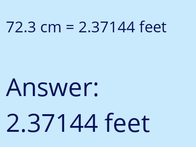 72.3 cm in feet image