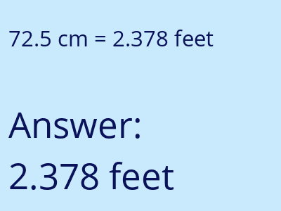 72.5 cm in feet image