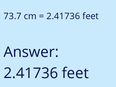 73.7 cm in feet image