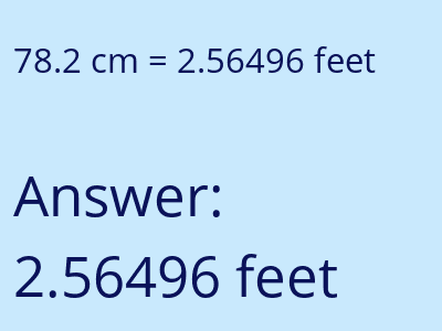 78.2 cm in feet image