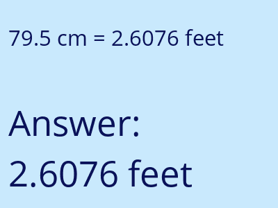 79.5 cm in feet image