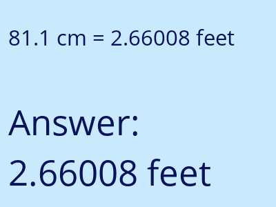 81.1 cm in feet image