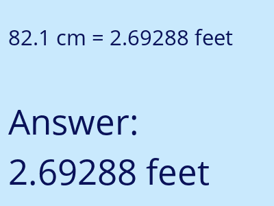 82.1 cm in feet image