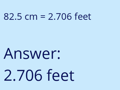 82.5 cm in feet image