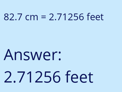 82.7 cm in feet image