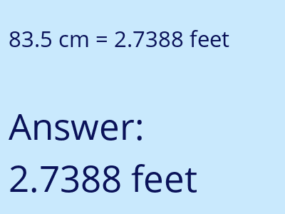 83.5 cm in feet image